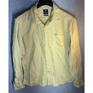 Netplay Heritage Workwear Men’s Button Up Shirt Sz Xl Yellow Preppy cotton